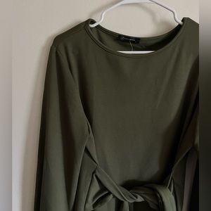 Amazon PrettyGarden Green Bow Tie dress